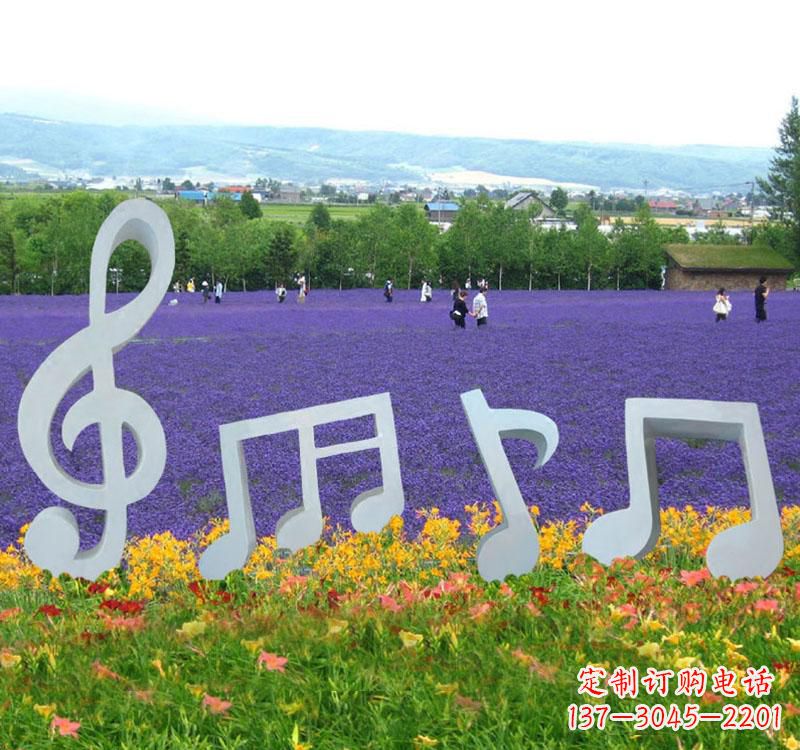 贵州精美不锈钢音符雕塑