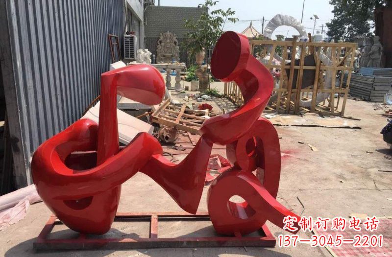 贵州不锈钢音符雕塑传递美丽的音乐