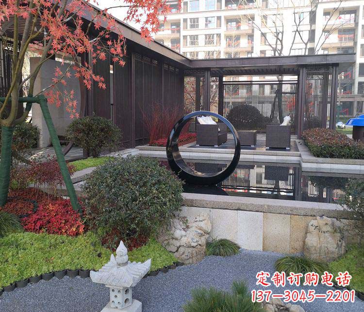贵州不锈钢圆环雕塑——精美绝伦