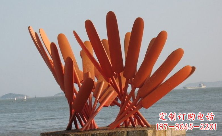 贵州精美不锈钢船桨雕塑