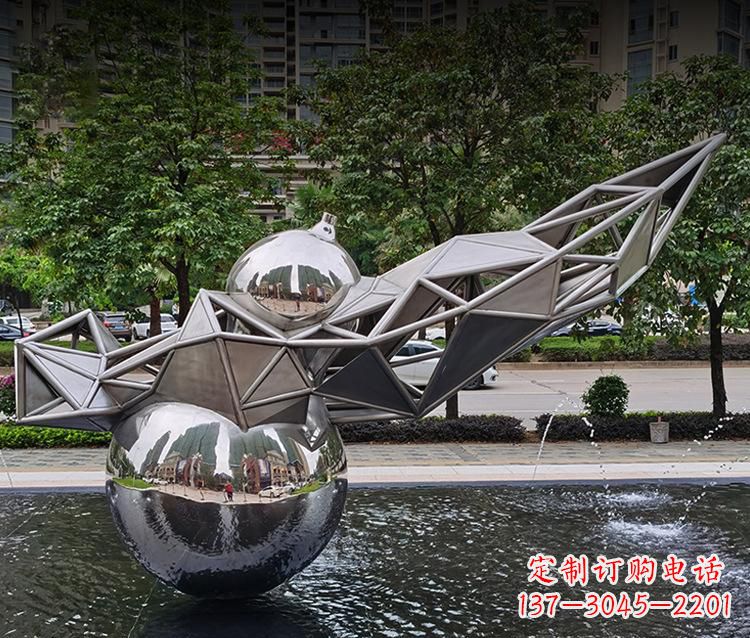 贵州不锈钢葫芦雕塑美丽耐用的艺术杰作