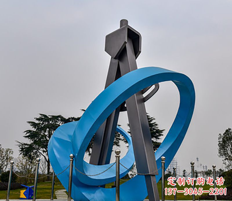 贵州精美的不锈钢圆规雕塑