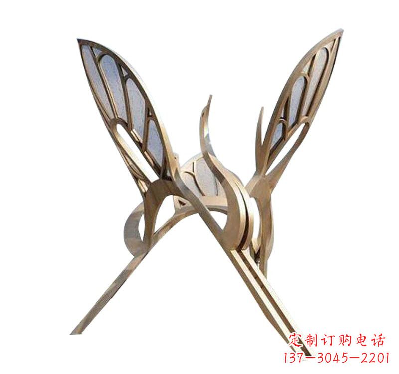 贵州精美的不锈钢仙鹤雕塑