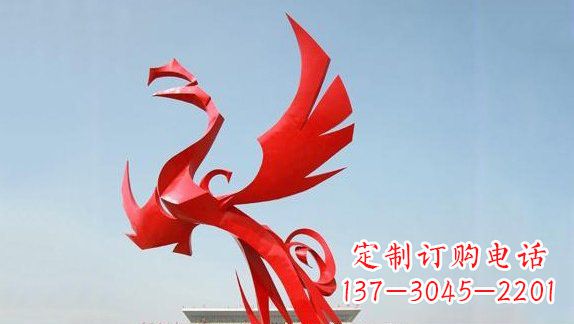贵州不锈钢凤凰雕塑
