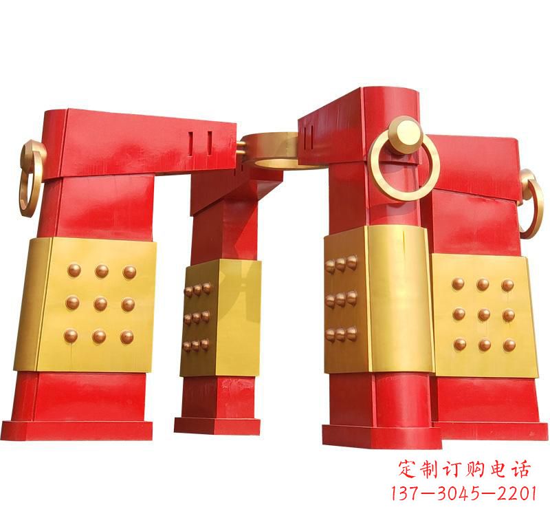 贵州不锈钢大型拱门雕塑——传承文化精髓