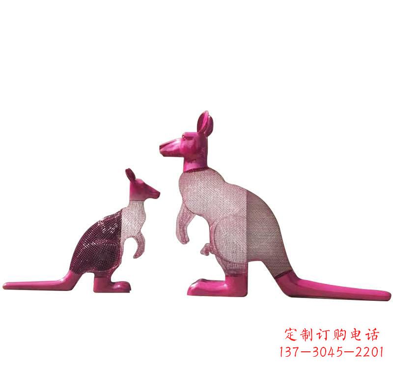 贵州不锈钢袋鼠雕塑——传承澳大利亚文化