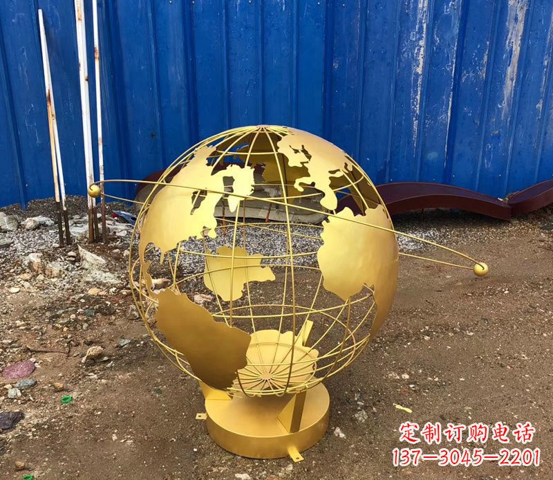 贵州精美不锈钢地球仪雕塑