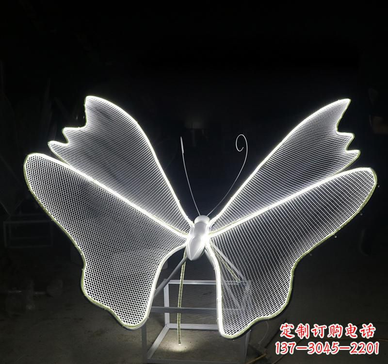 贵州不锈钢灯饰蝴蝶雕塑
