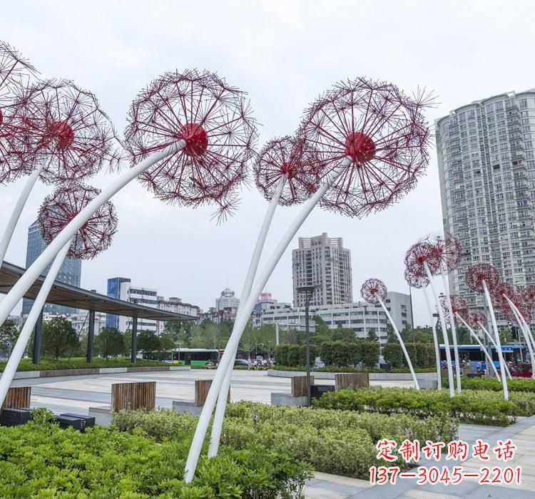 贵州不锈钢蒲公英雕塑色彩缤纷的自然之美