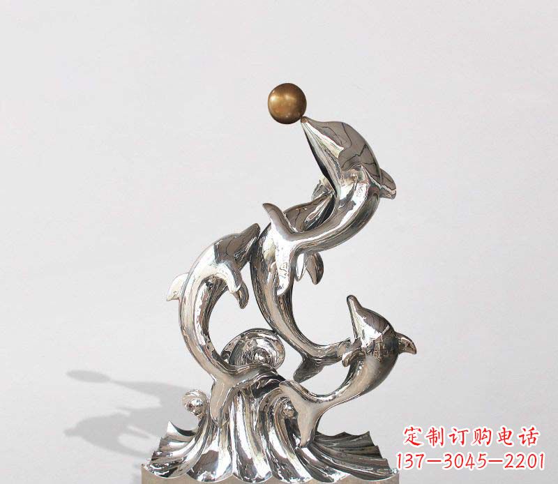 贵州不锈钢海豚雕塑精美的艺术杰作