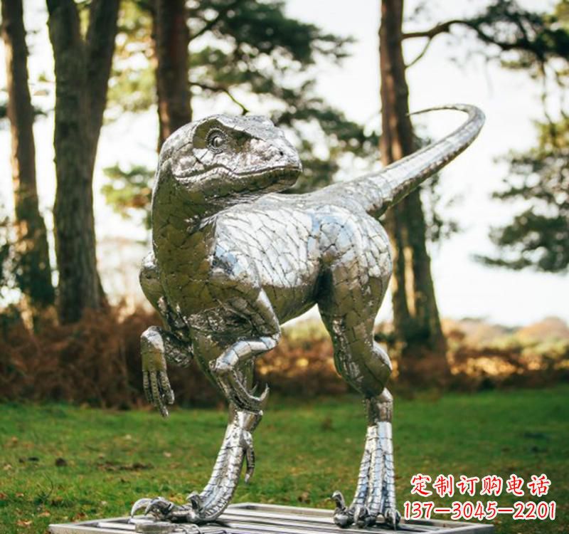 贵州不锈钢恐龙雕塑一种古老灵动的艺术