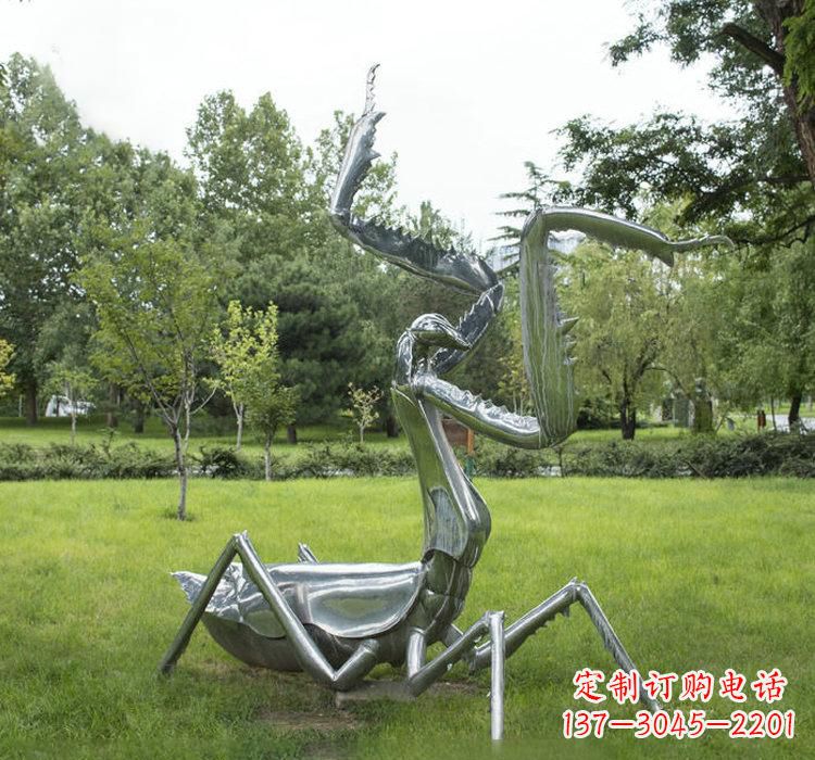 贵州不锈钢螳螂雕塑精雕细琢的艺术瑰宝