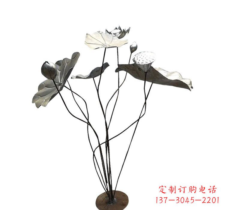 贵州不锈钢锻造莲花雕塑精美外形,长久耐用