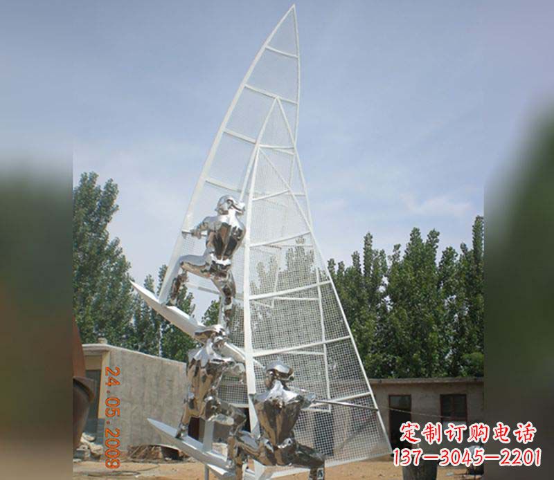 贵州不锈钢帆船给公园带来美丽的景致