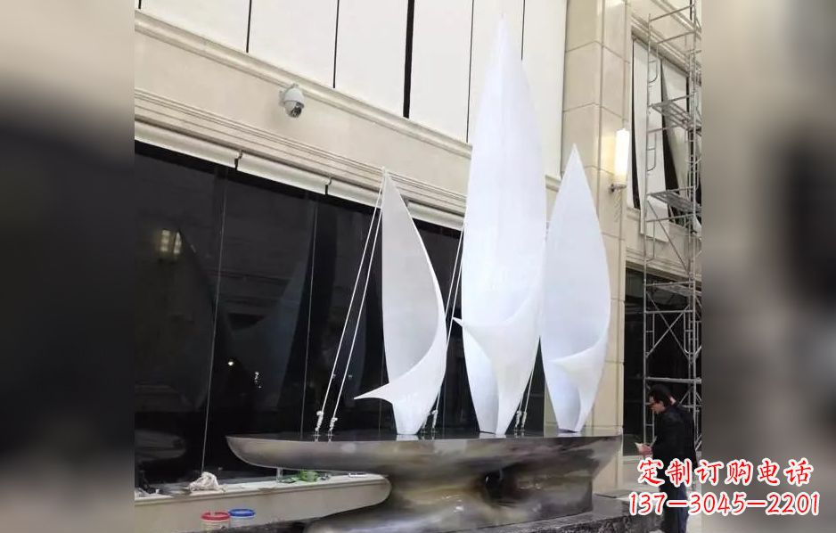 贵州不锈钢帆船海洋迷人的雕塑