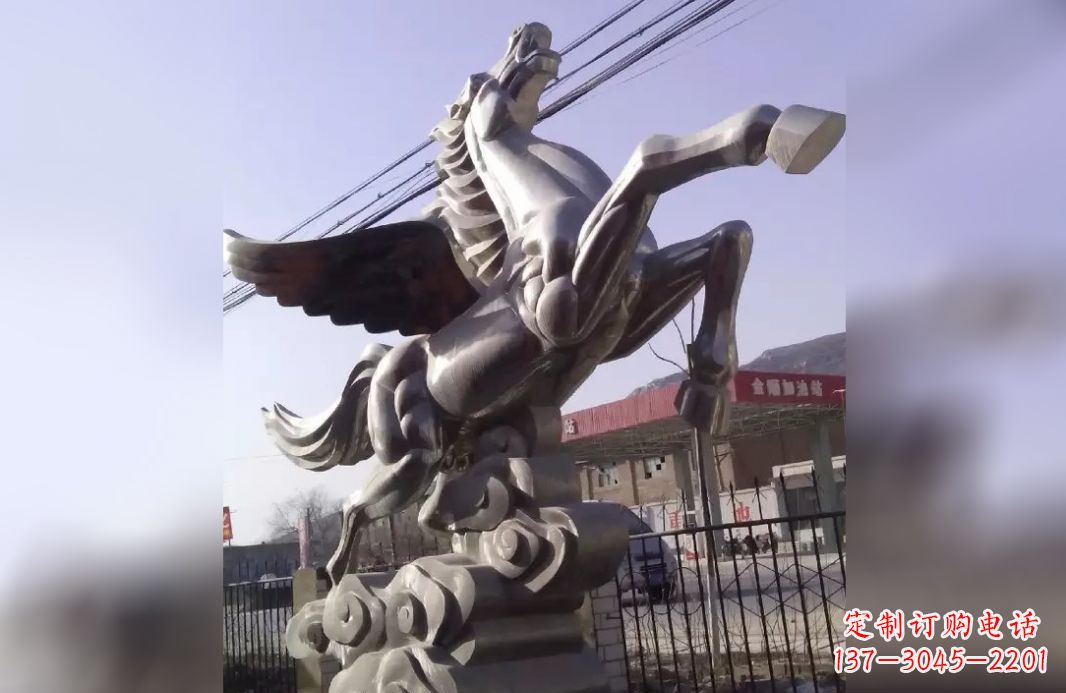贵州不锈钢飞马雕塑精致美观的艺术作品