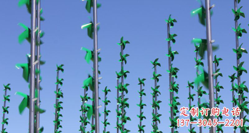 贵州螺旋风车给广场景观带来的旋转欢乐