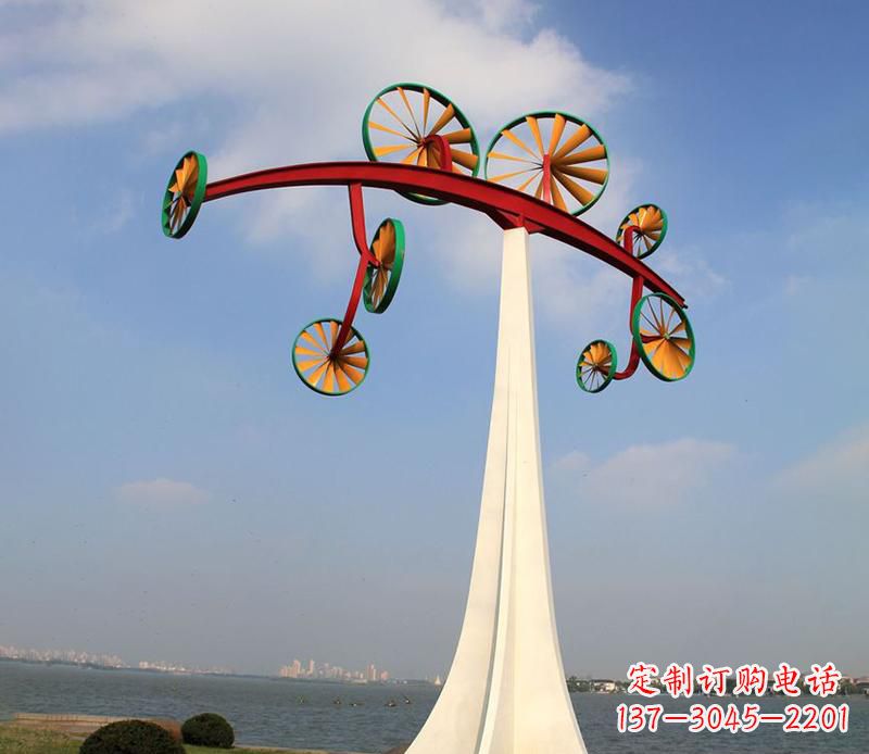 贵州不锈钢风车雕塑艺术美学的完美结合