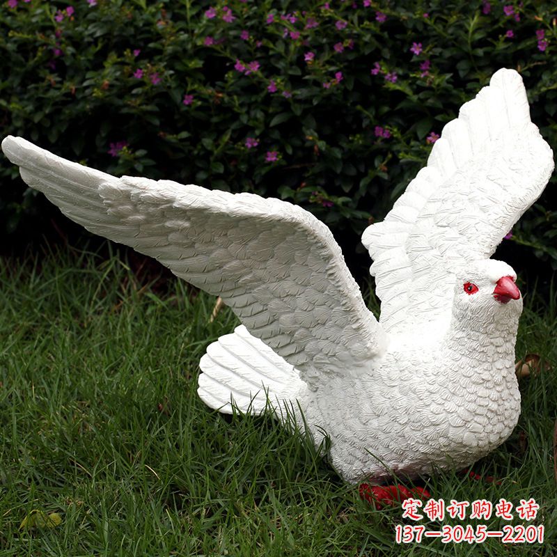 贵州不锈钢鸽子雕塑象征和平与美好