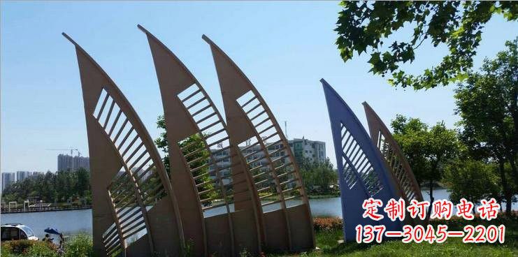 贵州不锈钢公园的船帆雕塑