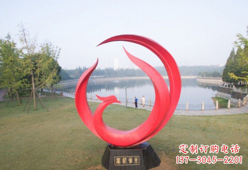贵州凤凰雕塑——点缀不锈钢公园的美丽风景