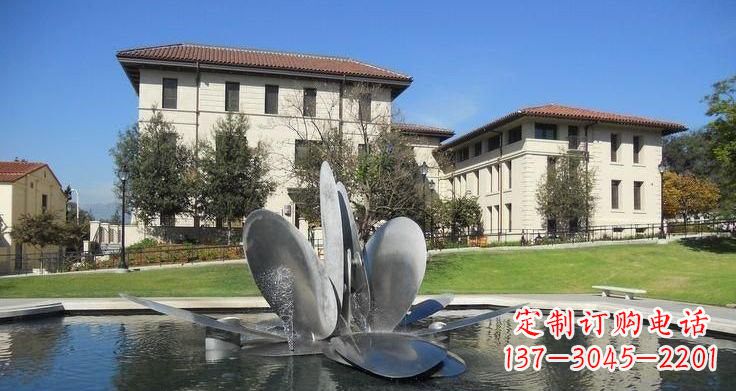 贵州不锈钢喷泉雕塑——美的象征