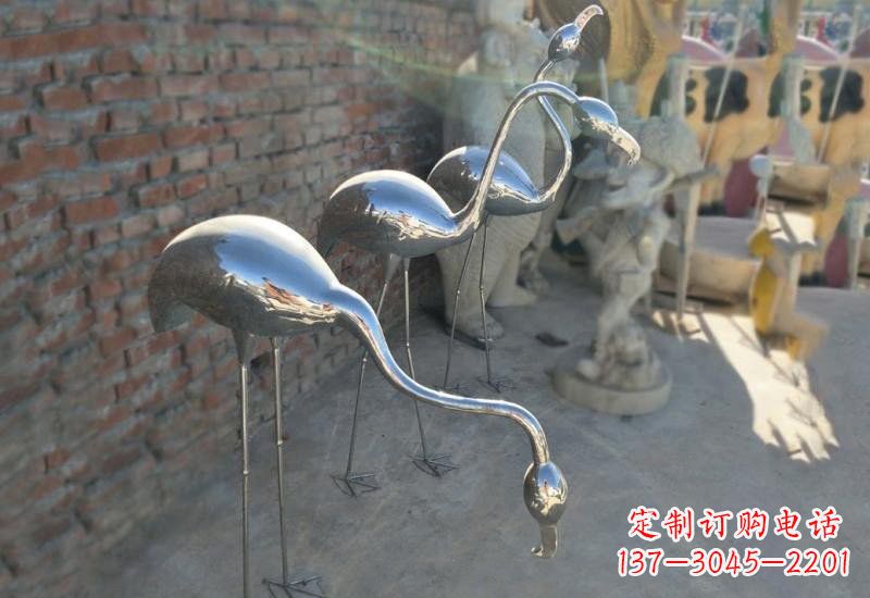 贵州不锈钢火烈鸟雕塑灿烂耀眼的艺术之作