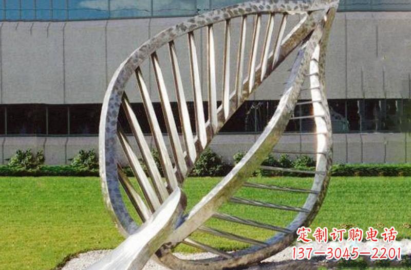 贵州不锈钢公园抽象镂空树叶雕塑——精致美丽