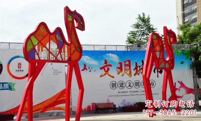 贵州不锈钢骆驼雕塑——精美的艺术之作