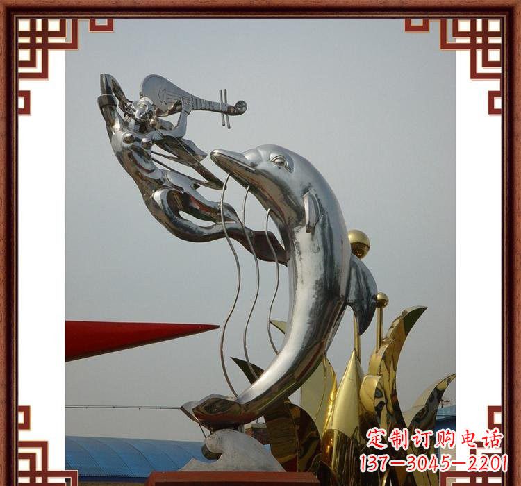 贵州不锈钢海豚雕塑——美丽的海洋艺术