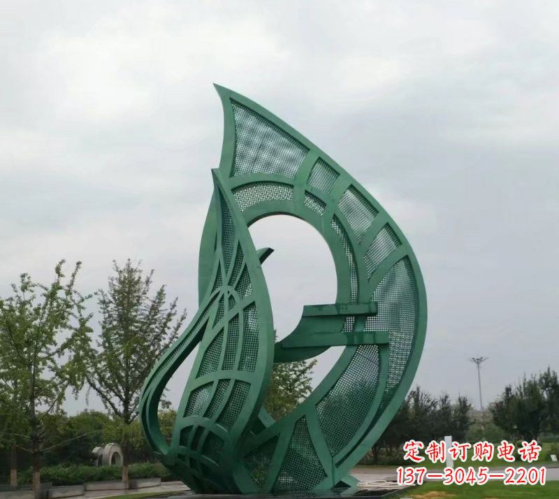 贵州不锈钢大型镂空树叶雕塑精美绝伦