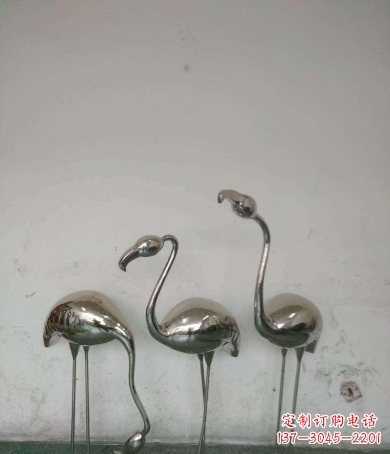 贵州不锈钢火烈鸟雕塑精美的艺术之作