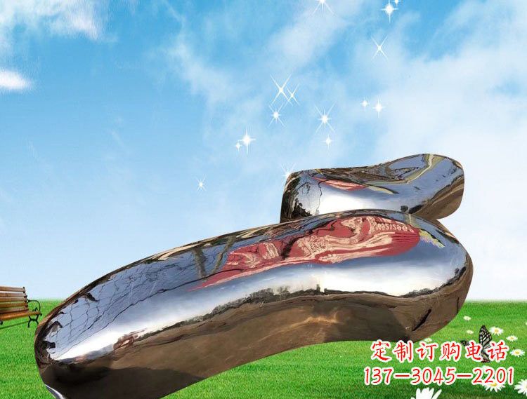 贵州精美的不锈钢鹅卵石雕塑