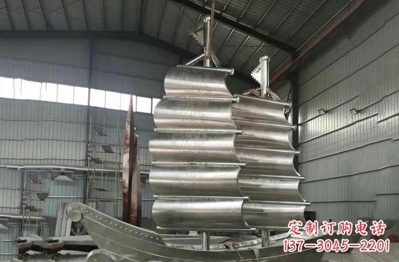 贵州不锈钢帆船雕塑海洋的象征