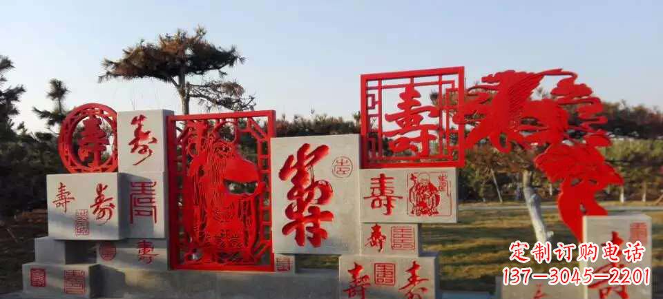 贵州福禄寿雕塑不锈钢公园的精美礼物