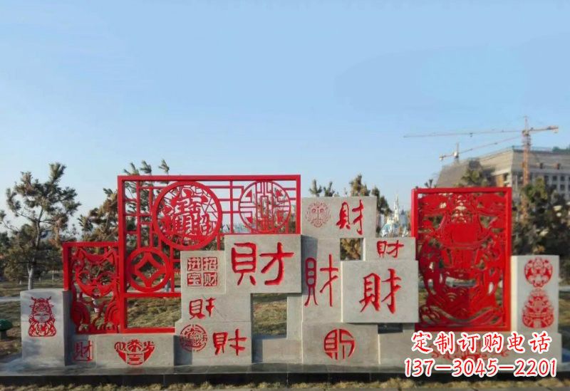 贵州不锈钢福禄寿雕塑象征着美好生活