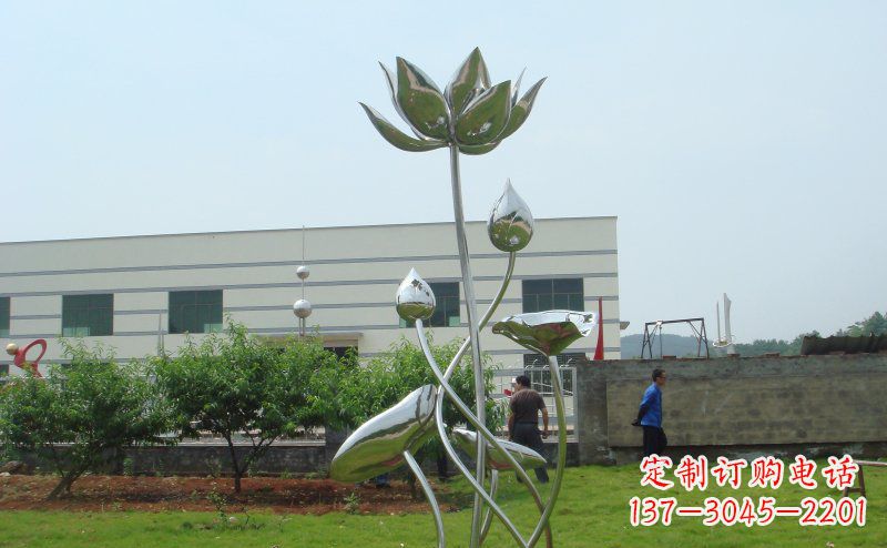 贵州不锈钢荷花雕塑