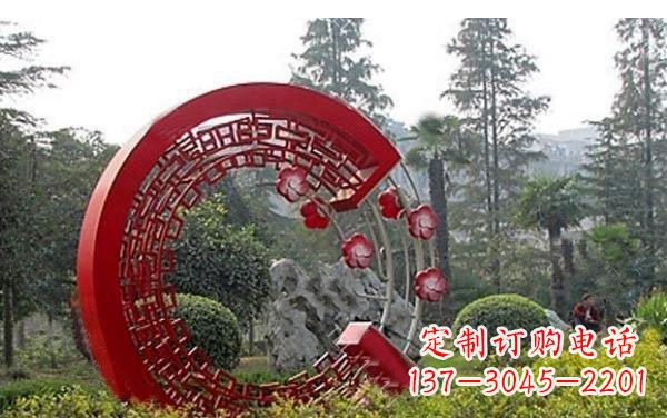 贵州不锈钢公园圆环雕塑——精美的艺术瑰宝