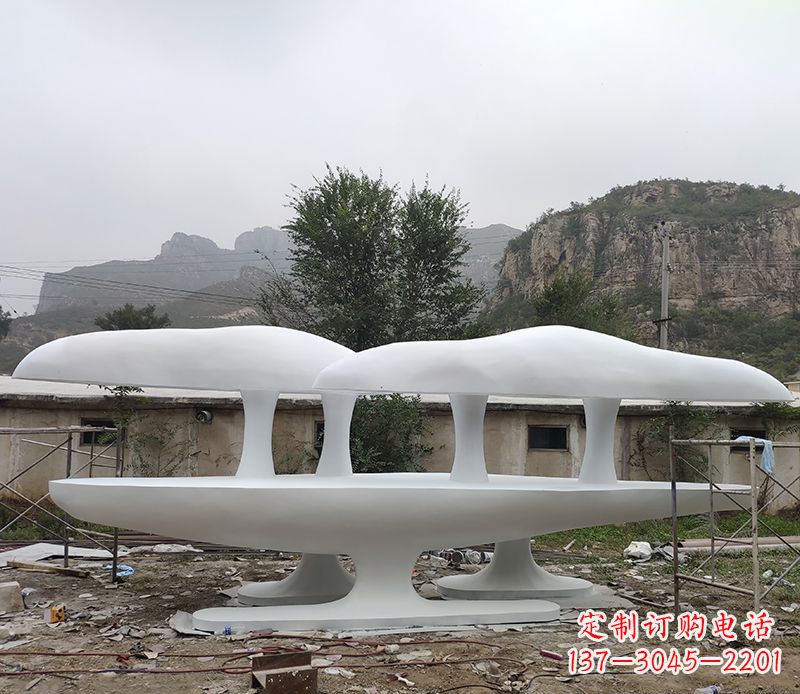 贵州不锈钢蘑菇雕塑美丽的景观装置