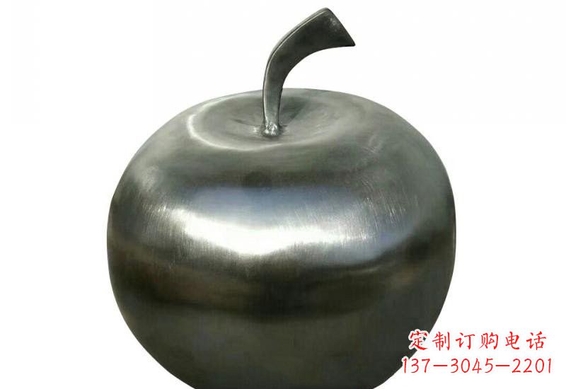 贵州不锈钢苹果雕塑精美的艺术之作