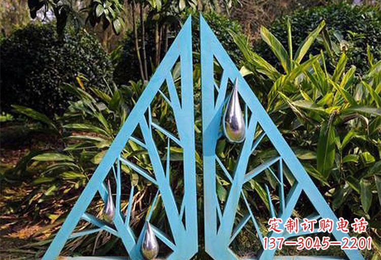 贵州不锈钢树枝雕塑——点缀不锈钢公园美景