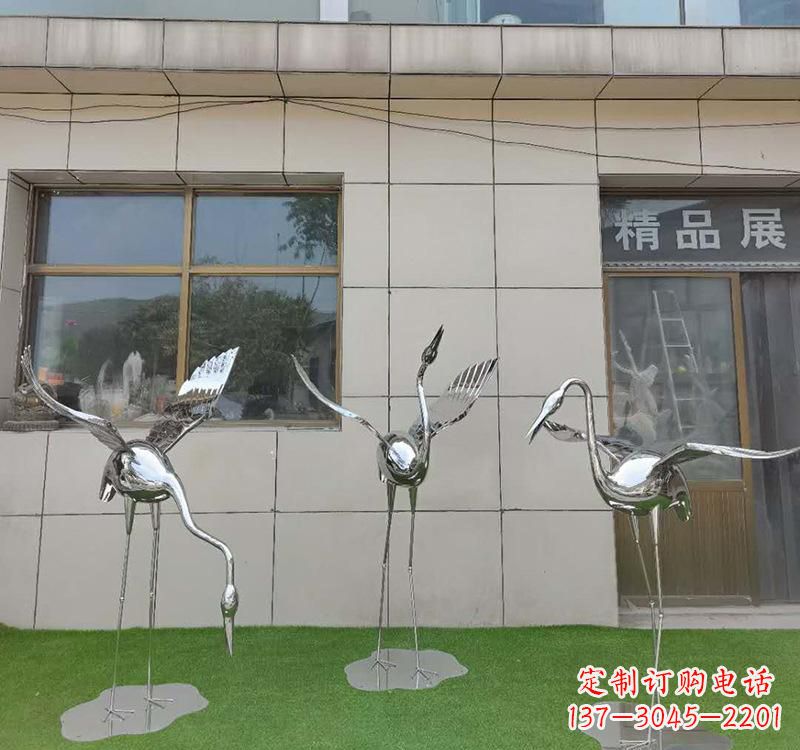 贵州不锈钢仙鹤雕塑传承传统文化