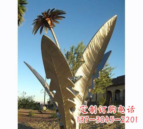 贵州不锈钢蒲公英雕塑——点缀公园美景