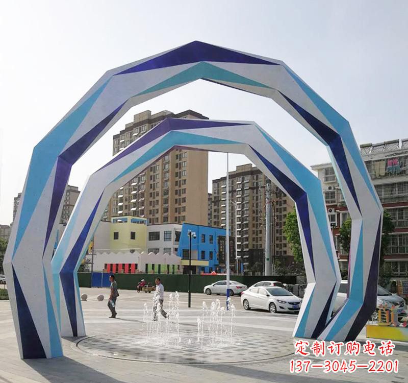 贵州不锈钢拱门雕塑令人惊叹的艺术品