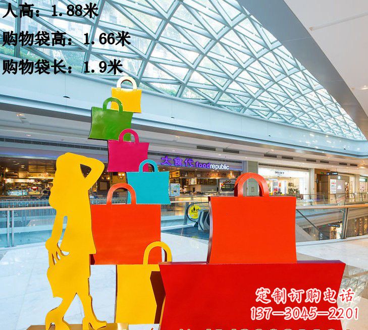 贵州不锈钢购物袋雕塑艺术品的独特之处