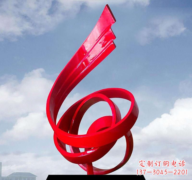 贵州美丽的飘带雕塑——城市的精灵