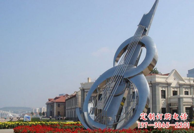 贵州不锈钢大提琴雕塑