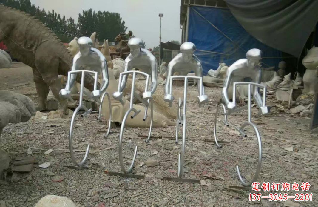 贵州不锈钢自行车雕塑——美丽的自行车文化精神
