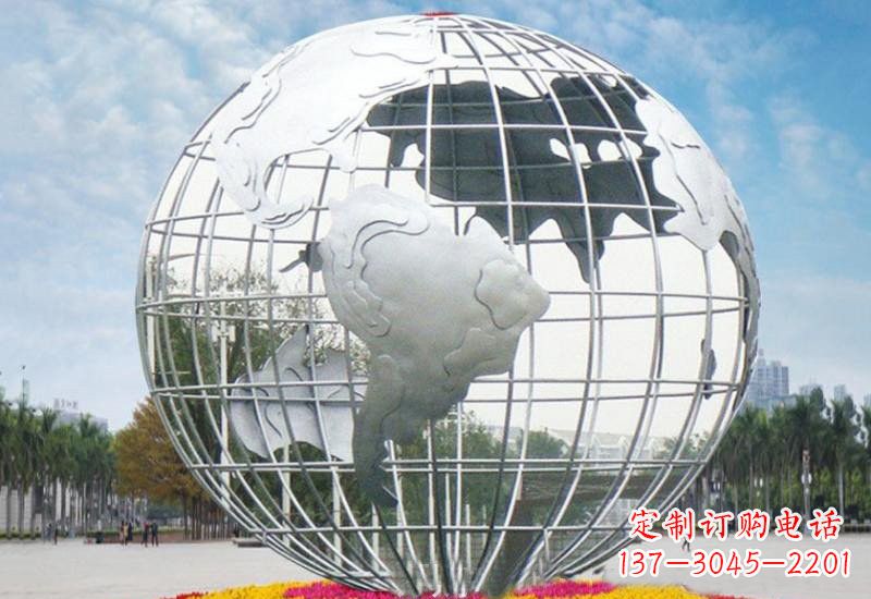 贵州不锈钢地球雕塑象征着和平与友谊
