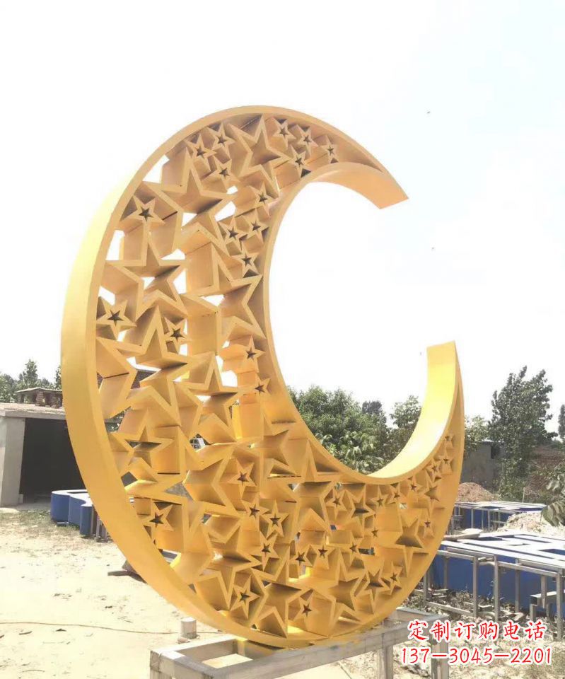 贵州不锈钢月亮雕塑象征着梦想与希望